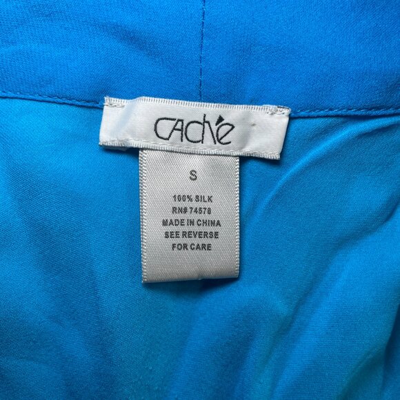 CACHE Vintage 100% Silk Top - Picture 5 of 8